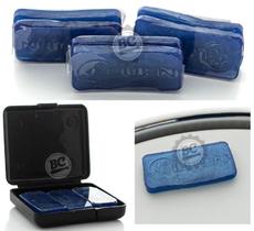 Abafador de Tambores Luen LDH Muff Gel Colors Azul Kit c/ 6 Pads (Moongel) Filtro de Sobras (98252)