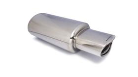 Abafador Escapamento Esportivo Aço Inox La08 Ent 2,5 Pol