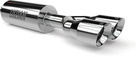 Abafador Escapamento Esportivo Aço Inox Luzian LP2020 3,5 polegadas