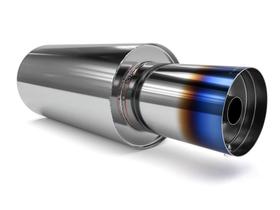 Abafador Esportivo Aço Inox Luzian LA07 Cannon Burned Tip 4,5 polegadas