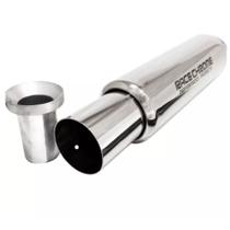 Abafador Esportivo Inox Race Chrome 3 Reta Rc490 Pro Series