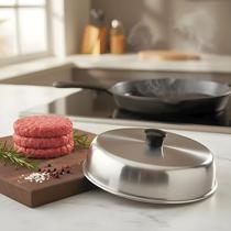 Abafador Hambúrguer 16cm Alumínio Aço Cozinha Profissional Abafador Hambúrguer 16cm Alumínio Aço Cozinha Profissional