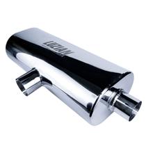 Abafador Luzian LA024 PREMIUM Tipo T em Aço Inox - Saída de 3,0 Polegadas