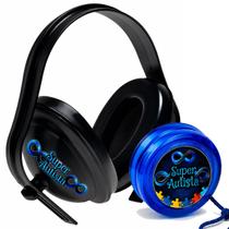 Abafador ruido preto 14 db para crianças e adolescentes com Iô Iô Super Autista Abafador ruido preto 14 db para crianças e adolescentes com Iô Iô Super Autista