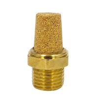 Abafador Silenciador Longo Cônico 1/4" Bsp Latão Pneumático Abafador Silenciador Longo Cônico 1/4" Bsp Latão Pneumático