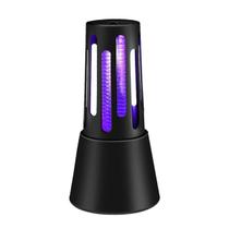 Abajour Armadilha Mata Mosquito Pernilongo Inseto Mosca Led USB Cor:Preto Abajour Armadilha Mata Mosquito Pernilongo Inseto Mosca Led USB Cor:Preto