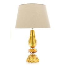 Abajour Em Cristal Murano Âmbar - São Marcos 43Cm