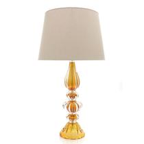 Abajour Em Cristal Murano Âmbar - São Marcos 62Cm