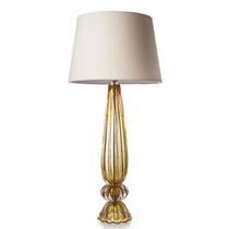 Abajour Em Cristal Murano Âmbar - São Marcos 77Cm