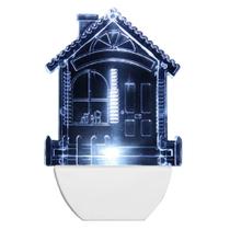 Abajour Luz Noturna Led Casa 220 Volts Branco - 8780 - BRASFORT Abajour Luz Noturna Led Casa 220 Volts Branco - 8780 - BRASFORT