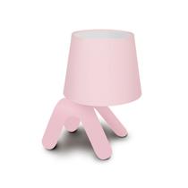 Abajur 23cm Bivolt Pet Light Azul Rosa Hugy Design Abajur 23cm Bivolt Pet Light Azul Rosa Hugy Design