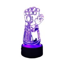 Abajur 3D Acrílico do Homem-Aranha - Luminária de Mesa LED USB