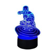 Abajur 3D Acrílico do Homem-Aranha - Luminária de Mesa LED USB