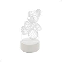 Abajur Acrílico 5 Modelos LED 3000K Cabo USB Com Liga/Desliga Abajur Acrílico 5 Modelos LED 3000K Cabo USB Com Liga/Desliga