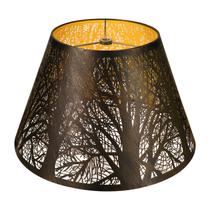 Abajur ALUCSET Barril de metal com padrão de árvore 18x33x20cm