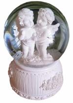 Abajur Anjo Da Guarda Bola De Vidro Toca Música Decorativo Abajur Anjo Da Guarda Bola De Vidro Toca Música Decorativo