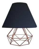 Abajur Aramado Diamante e Cúpula De Tecido Ideal para Mesa De Canto, cabeceira, Quarto Abajur Aramado Diamante e Cúpula De Tecido Ideal para Mesa De Canto, cabeceira, Quarto