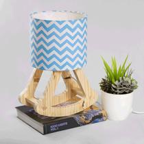 Abajur Balanço Chevron Azul Carambola Abajur Balanço Chevron Azul Carambola