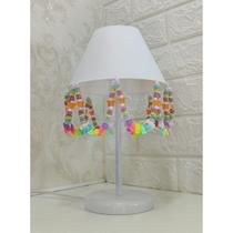 Abajur Balinhas Coloridas Decoração Quartinho Borboleta