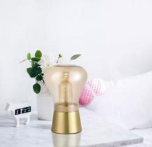 Abajur Bead dourado com champanhe 1XE27 D14XA21,5cm QAB1323CH - STUDIOLUCE