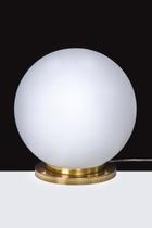 Abajur Bola Vidro Fosco Globo 30cm Dourado Gold 246