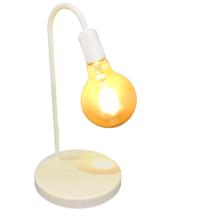 Abajur Branco Conforto Visual Leitura Minimalista Decoração