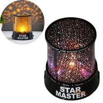 Abajur céu estrelado projetor estrelas LED atmosfera mágica