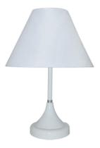 Abajur Com A Base em várias cores E Cúpula De Algodão preta ou branca - Ideal para Sala e Quarto