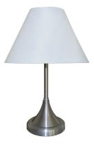 Abajur Com A Base em várias cores E Cúpula De Algodão preta ou branca - Ideal para Sala e Quarto