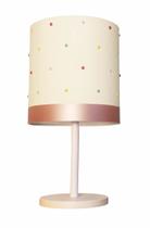 Abajur Com Pérolas Coloridas-quarto De Menina Branco