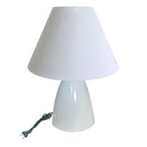 Abajur de Alumínio Para Sala Ou Quarto Com Cúpula de Tecido - 32cm Altura