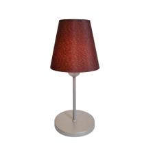 Abajur de cabeceira md-2005cz cúpula em tecido café