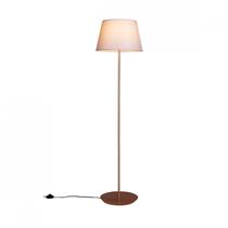 Abajur de Chão 163cm Cúpula Algodão Cru Slim Madelustre Abajur de Chão 163cm Cúpula Algodão Cru Slim Madelustre