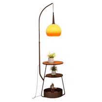 Abajur de Chão Luminaria Tanasis de Madeira Para Sala Quarto e Escritorio 165x32x36cm Abajur de Chão Luminaria Tanasis de Madeira Para Sala Quarto e Escritorio 165x32x36cm