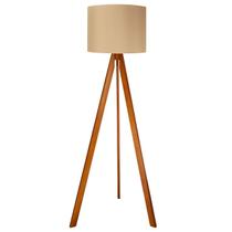 Abajur De Chão Tripé 1,50 Cm Completo Com Cúpula Luminária De Piso Para Sala, Quarto - temshop