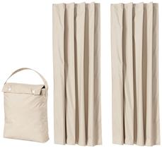 Abajur de cortina blackout para janela portátil Amazon Basics Beige