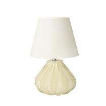 Abajur de Cristal Murano Pérola Com Cúpula