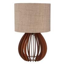 Abajur De Madeira Rustico Luminaria De Mesa Quarto, Sala