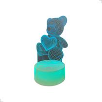 Abajur De Mesa Acrílico 5 Modelos LED RGB Colorida Cabo USB E Pilha Abajur De Mesa Acrílico 5 Modelos LED RGB Colorida Cabo USB E Pilha