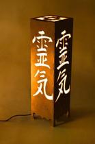 Abajur de Mesa Candeeiro MDF Reiki