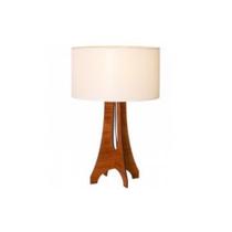 Abajur De Mesa Clean 60x40cm 1XE27 Madeira Imbuia Abajur De Mesa Clean 60x40cm 1XE27 Madeira Imbuia