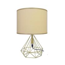 Abajur de Mesa Com Base de Diamante