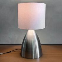 Abajur de Mesa Cone Escovado Com Cúpula Para Decoração Casa e Sala, Quarto Cabeceira de Cama e Escritório leitura Abajur de Mesa Cone Escovado Com Cúpula Para Decoração Casa e Sala, Quarto Cabeceira de Cama e Escritório leitura