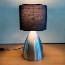 Abajur de Mesa Cone Escovado Com Cúpula Para Decoração Casa e Sala, Quarto Cabeceira de Cama e Escritório leitura Abajur de Mesa Cone Escovado Com Cúpula Para Decoração Casa e Sala, Quarto Cabeceira de Cama e Escritório leitura