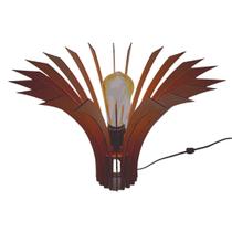 Abajur de Mesa em MDF - Cor: Marrom Abajur de Mesa em MDF - Cor: Marrom