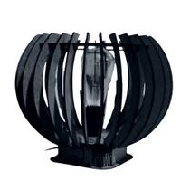 Abajur de Mesa em MDF - Cor: Preta Abajur de Mesa em MDF - Cor: Preta