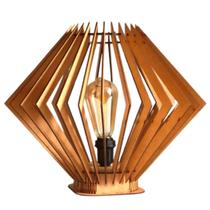 Abajur de Mesa em MDF