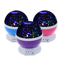 Abajur De Mesa Globo Estrela Lua Gira Quarto Sala Infantil