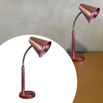 Abajur De Mesa Leitura Escrivaninha, mesa de cabeceira - Flexivel Bivolt