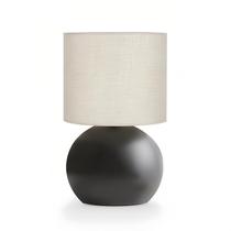 Abajur de Mesa LHYueTong Preto LED com Cúpula de Algodão e Linho 26,5 cm Abajur de Mesa LHYueTong Preto LED com Cúpula de Algodão e Linho 26,5 cm